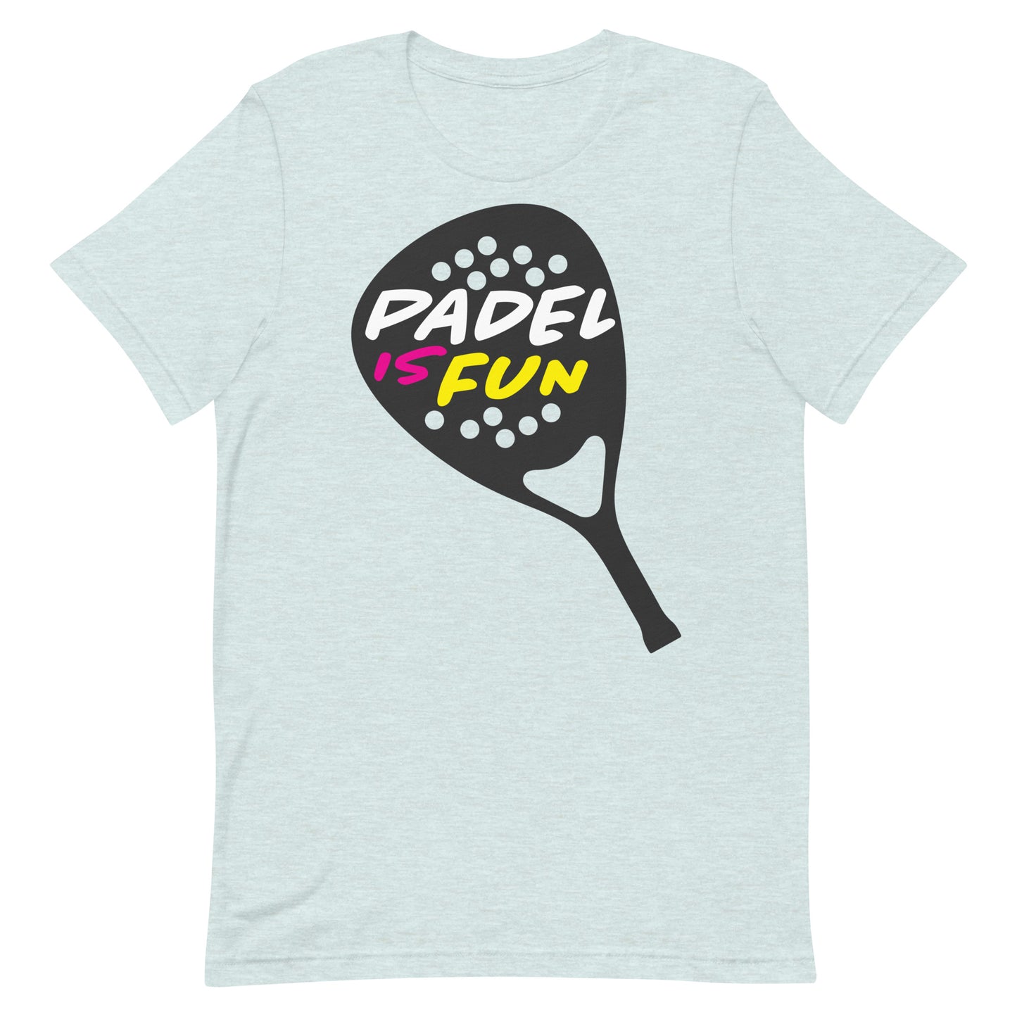 Padel Is Fun Racket Tshirt Graphic Tee Shirt Bella + Canvas Unisex Short Sleeve T-Shirt