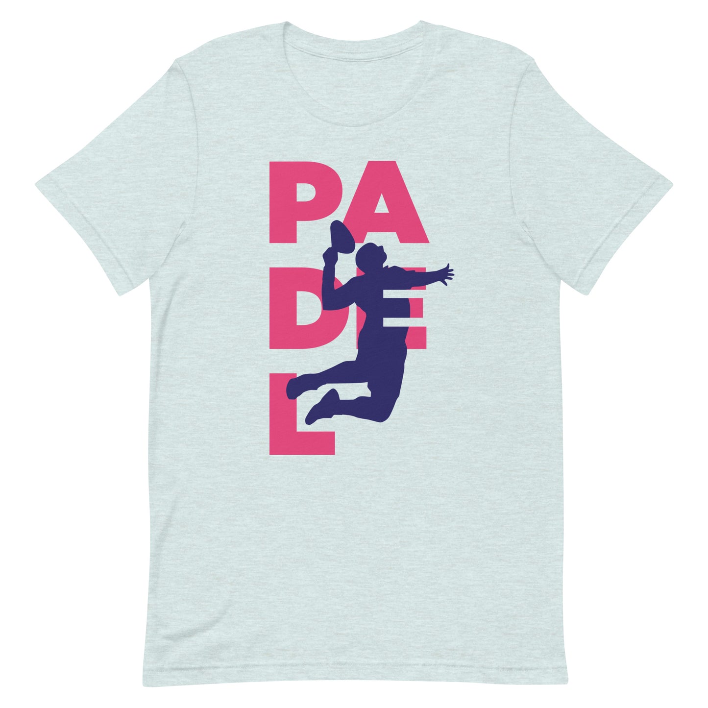 Padel Smash Pink Tshirt Graphic Tee Shirt Bella + Canvas Unisex Short Sleeve T-Shirt