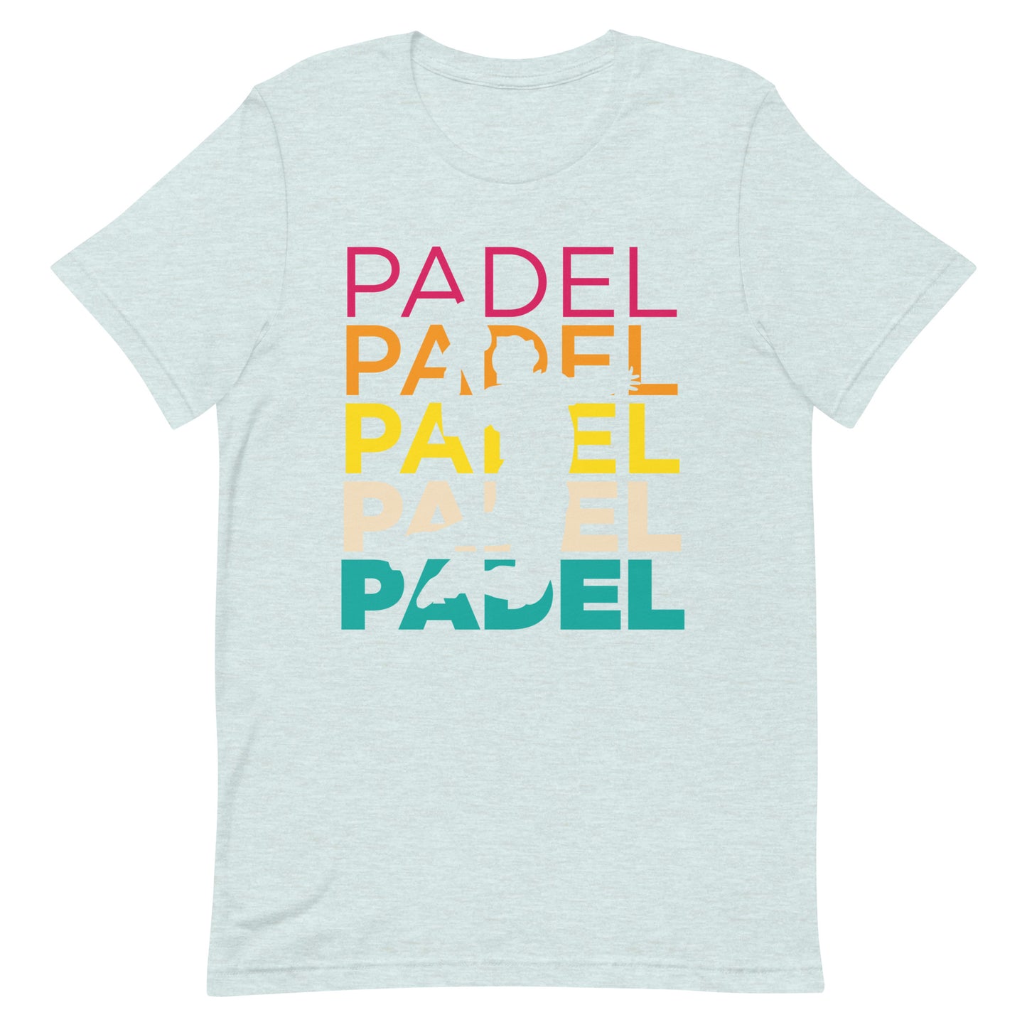 Padel Padel Padel Tshirt Graphic Tee Shirt Bella + Canvas Unisex Short Sleeve T-Shirt