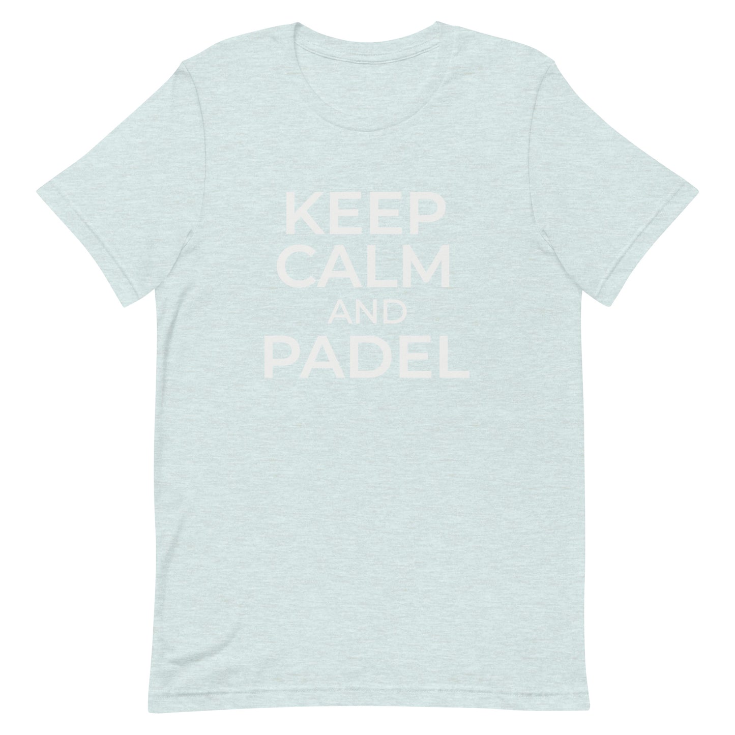 Keep Calm And Padel Tshirt Graphic Tee Shirt Bella + Canvas Unisex Short Sleeve T-Shirt