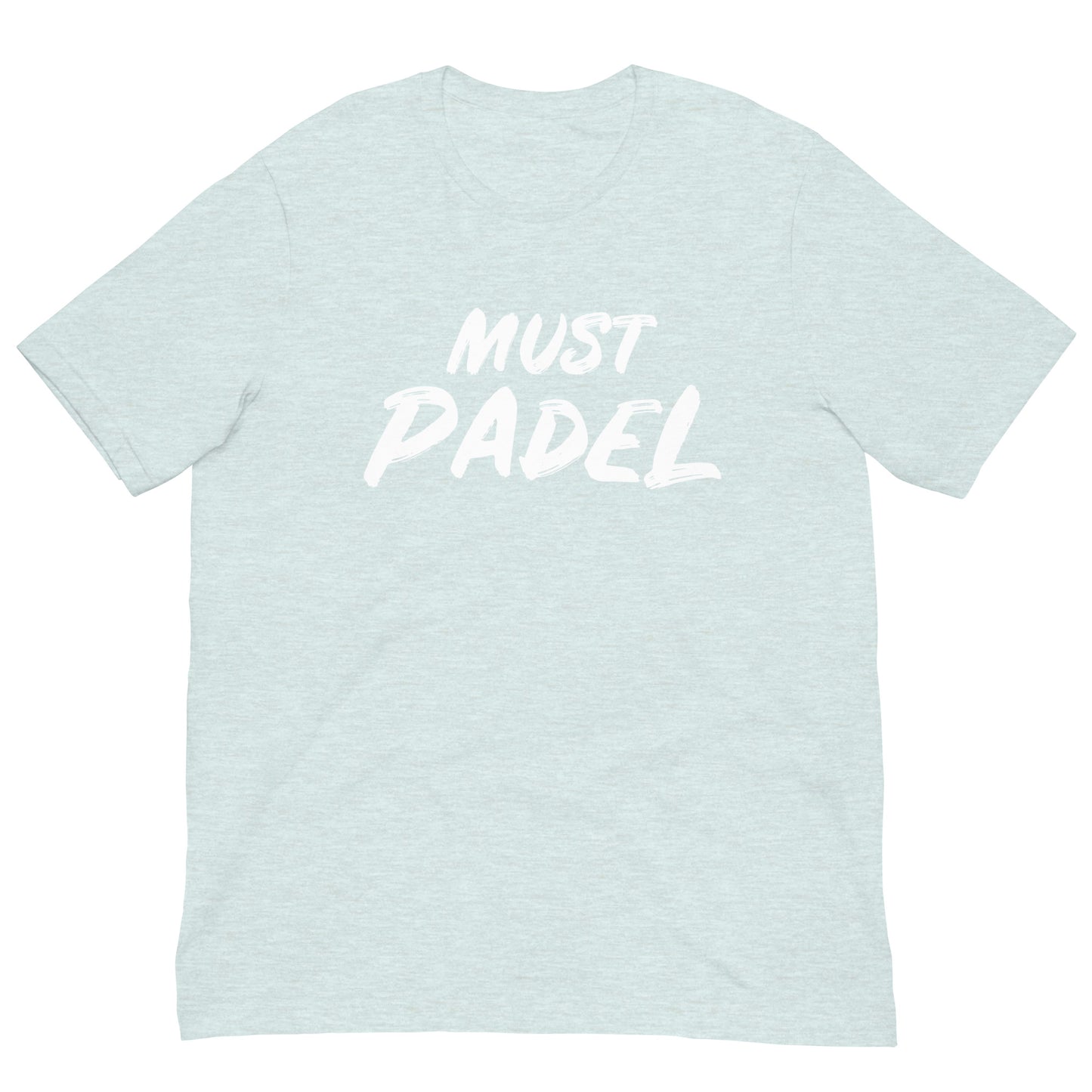 Must Play Padel Love Tshirt Graphic Tee Shirt Bella + Canvas Unisex Short Sleeve T-Shirt