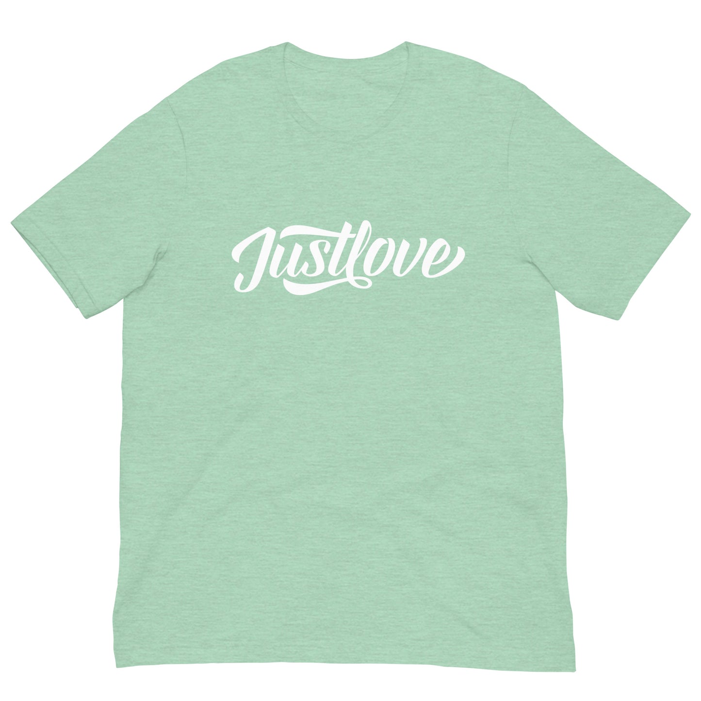 Just Love Tshirt Motivational Graphic Tee Shirt Bella + Canvas Unisex Short Sleeve T-Shirt