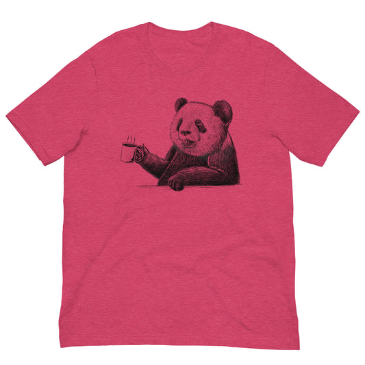 Coffee Panda Tee Graphic Shirt Bella + Canvas Unisex Short Sleeve T-Shirt