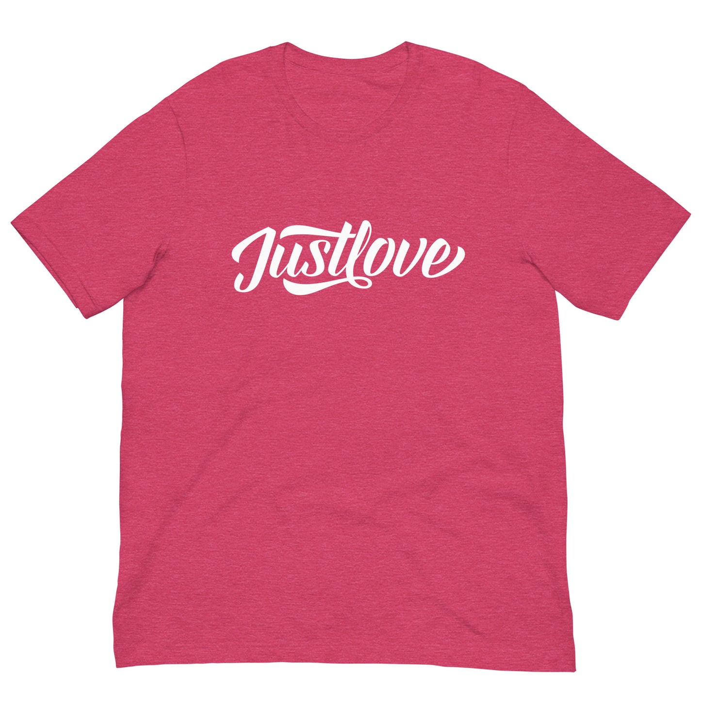 Just Love Tshirt Motivational Graphic Tee Shirt Bella + Canvas Unisex Short Sleeve T-Shirt