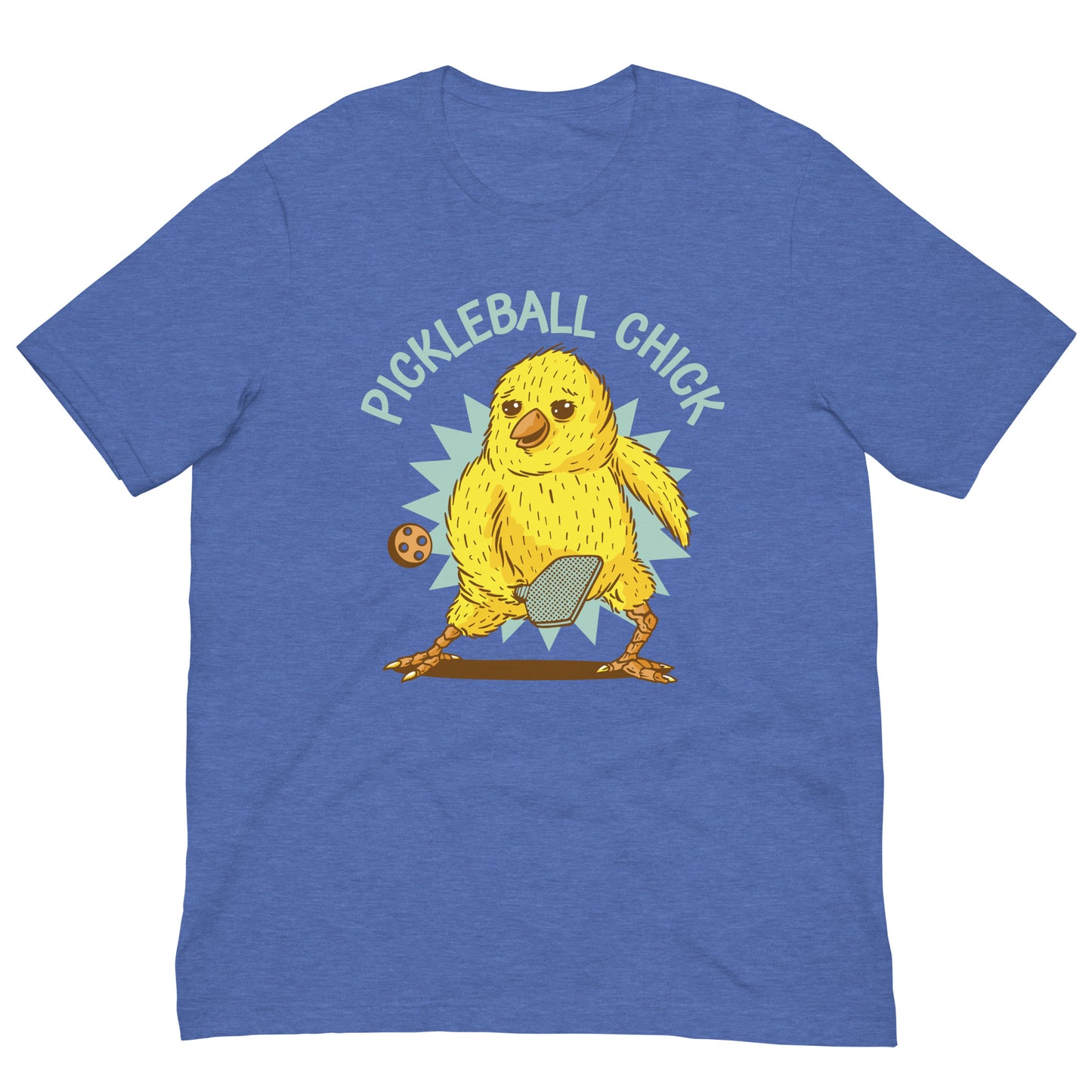 Pickleball Chick Tee Graphic Shirt Bella + Canvas Unisex Short Sleeve T-Shirt