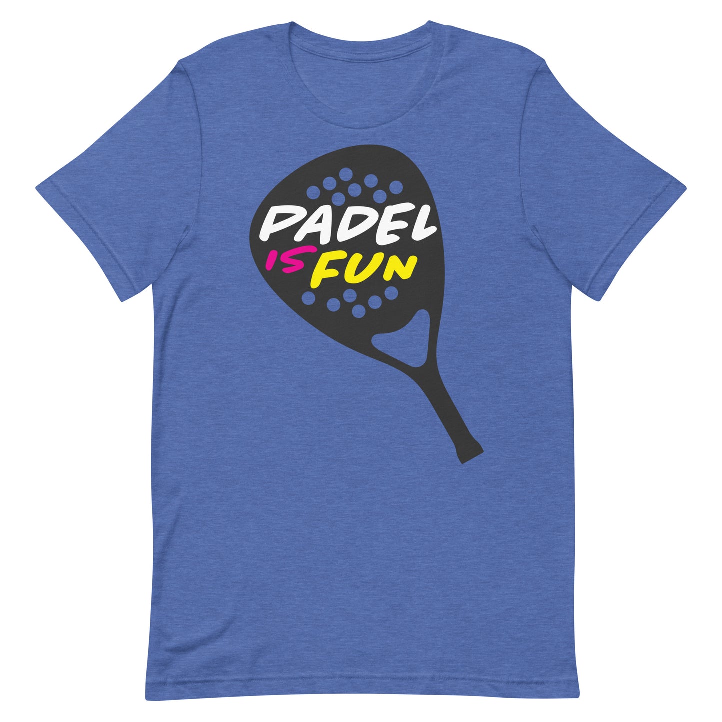 Padel Is Fun Racket Tshirt Graphic Tee Shirt Bella + Canvas Unisex Short Sleeve T-Shirt