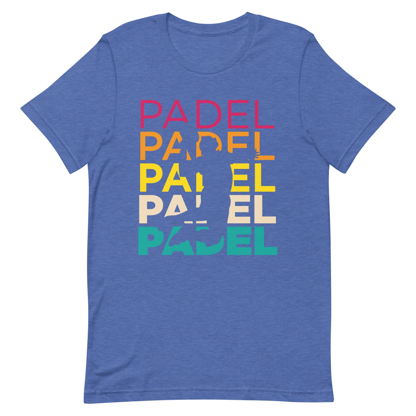 Padel Padel Padel Tshirt Graphic Tee Shirt Bella + Canvas Unisex Short Sleeve T-Shirt