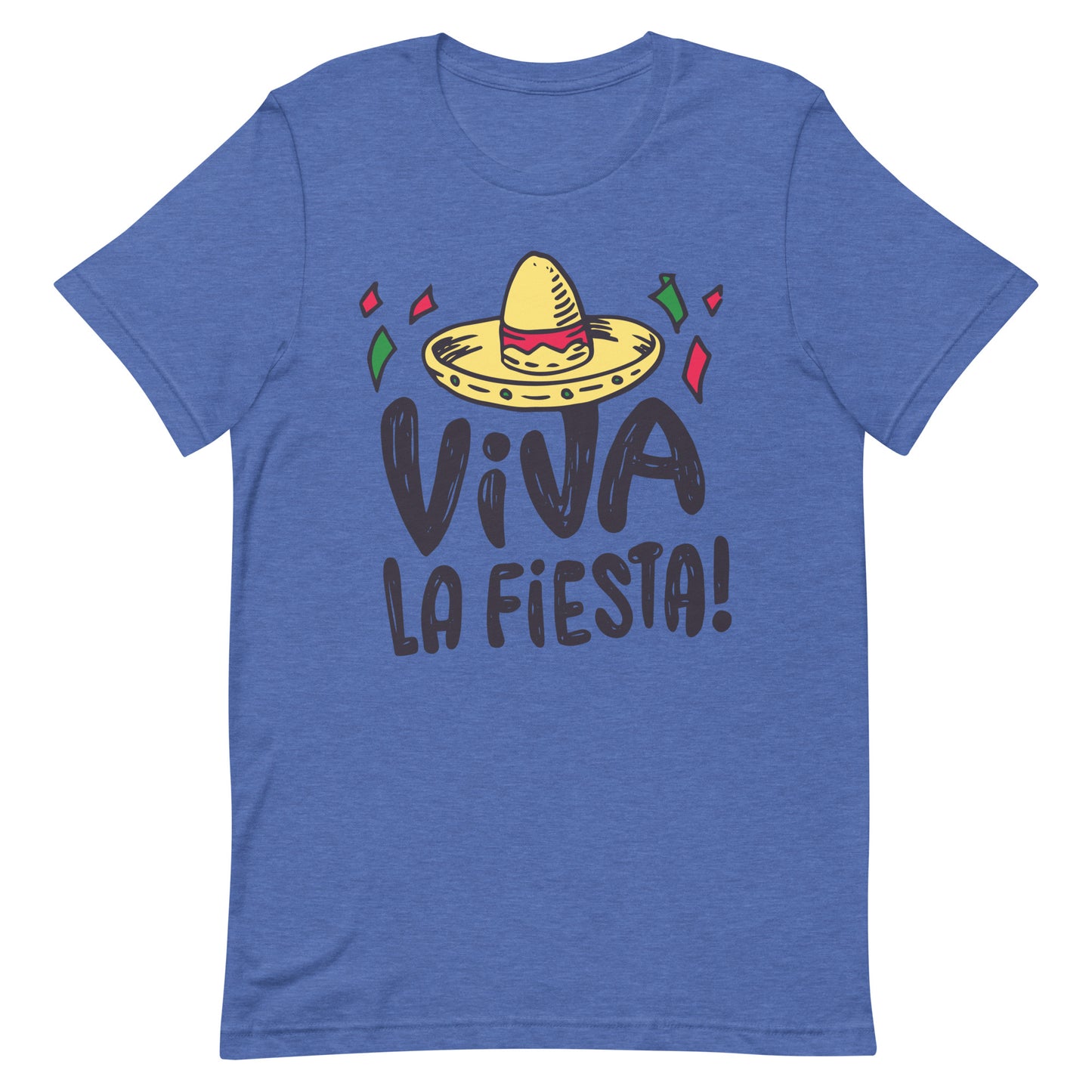 Viva La Fiesta Tshirt Cinco De Mayo Graphic Tee Shirt Bella + Canvas Unisex Short Sleeve T-Shirt