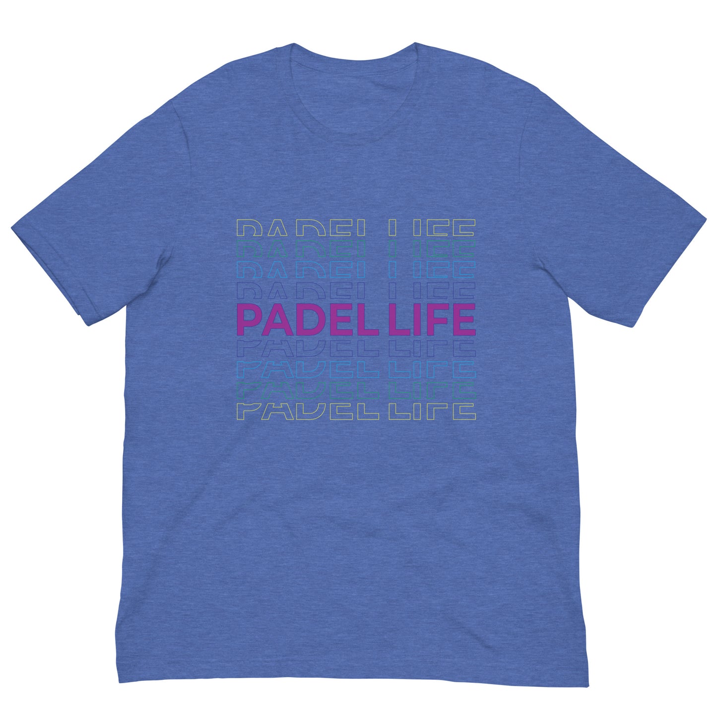 Padel Life Padel Love Tshirt Graphic Tee Shirt Bella + Canvas Unisex Short Sleeve T-Shirt