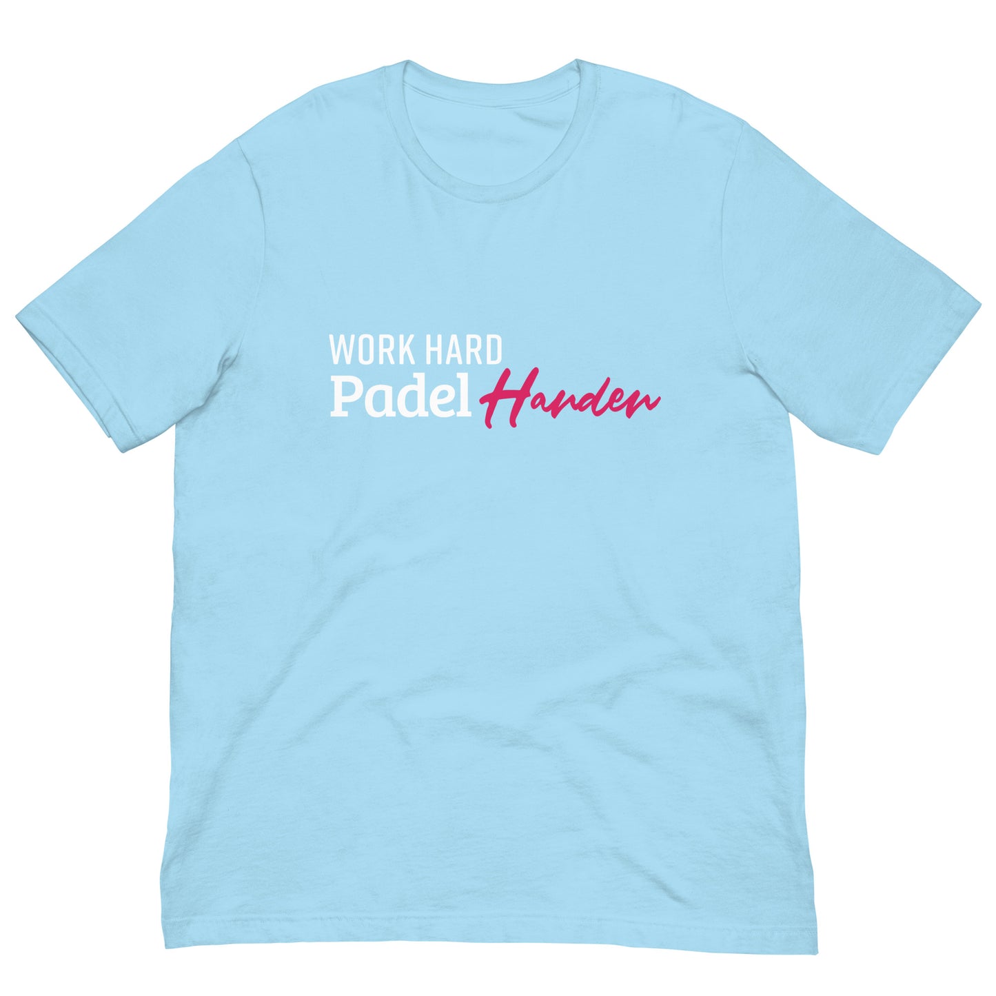 Work Hard Padel Harder Tshirt Graphic Tee Shirt Bella + Canvas Unisex Short Sleeve T-Shirt