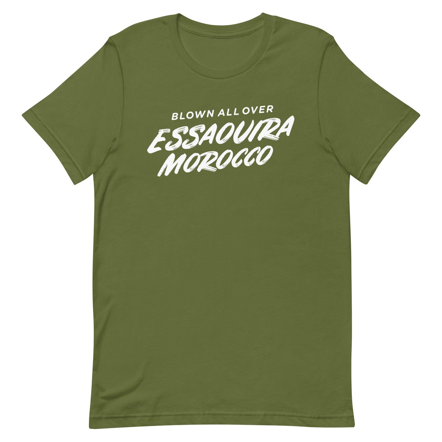 Blown All Over Essaouira Morocco Tshirt Graphic Tee Shirt Bella + Canvas Unisex Short Sleeve T-Shirt