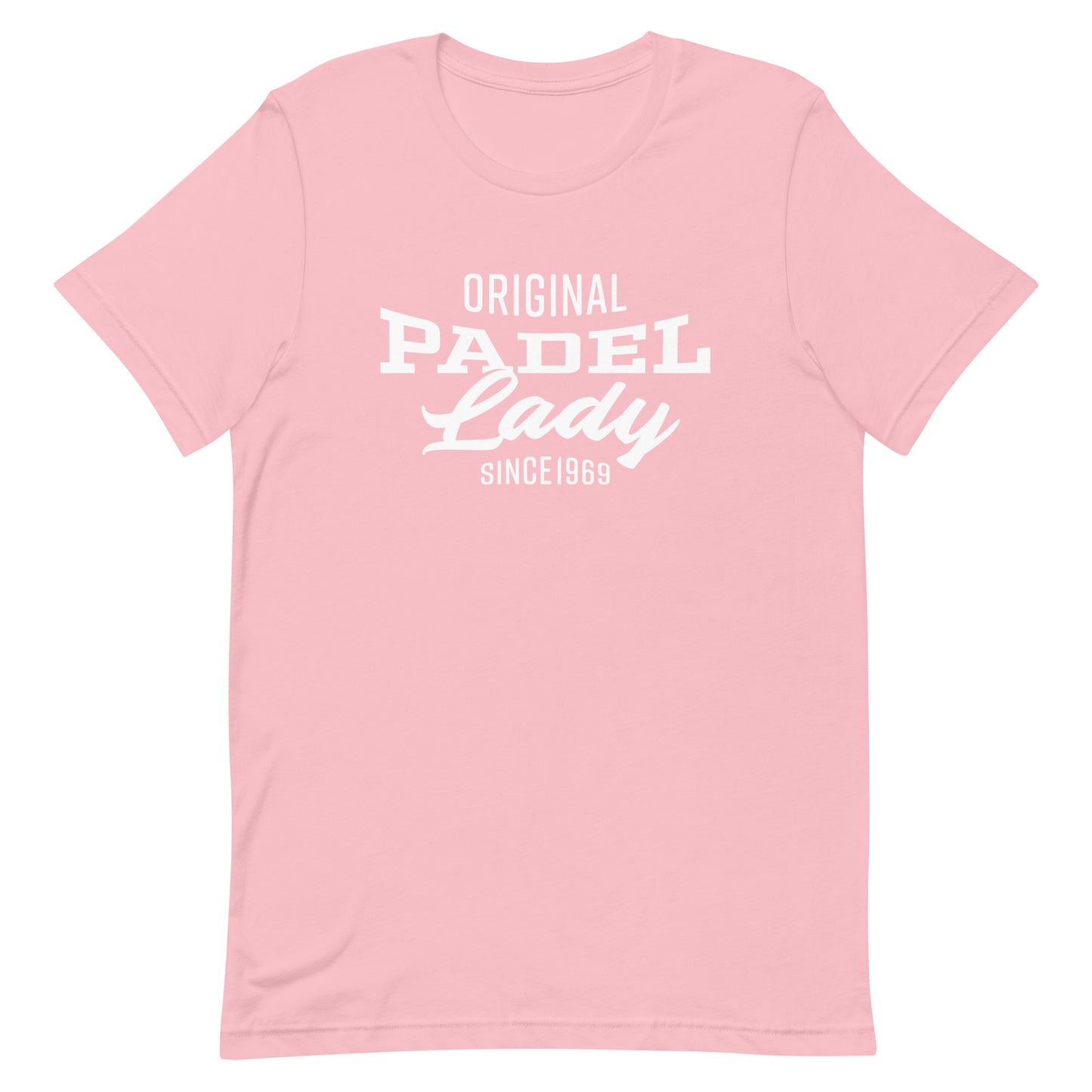 Original Padel Player Lady 1969 Tshirt Graphic Tee Shirt Bella + Canvas Unisex Short Sleeve T-Shirt