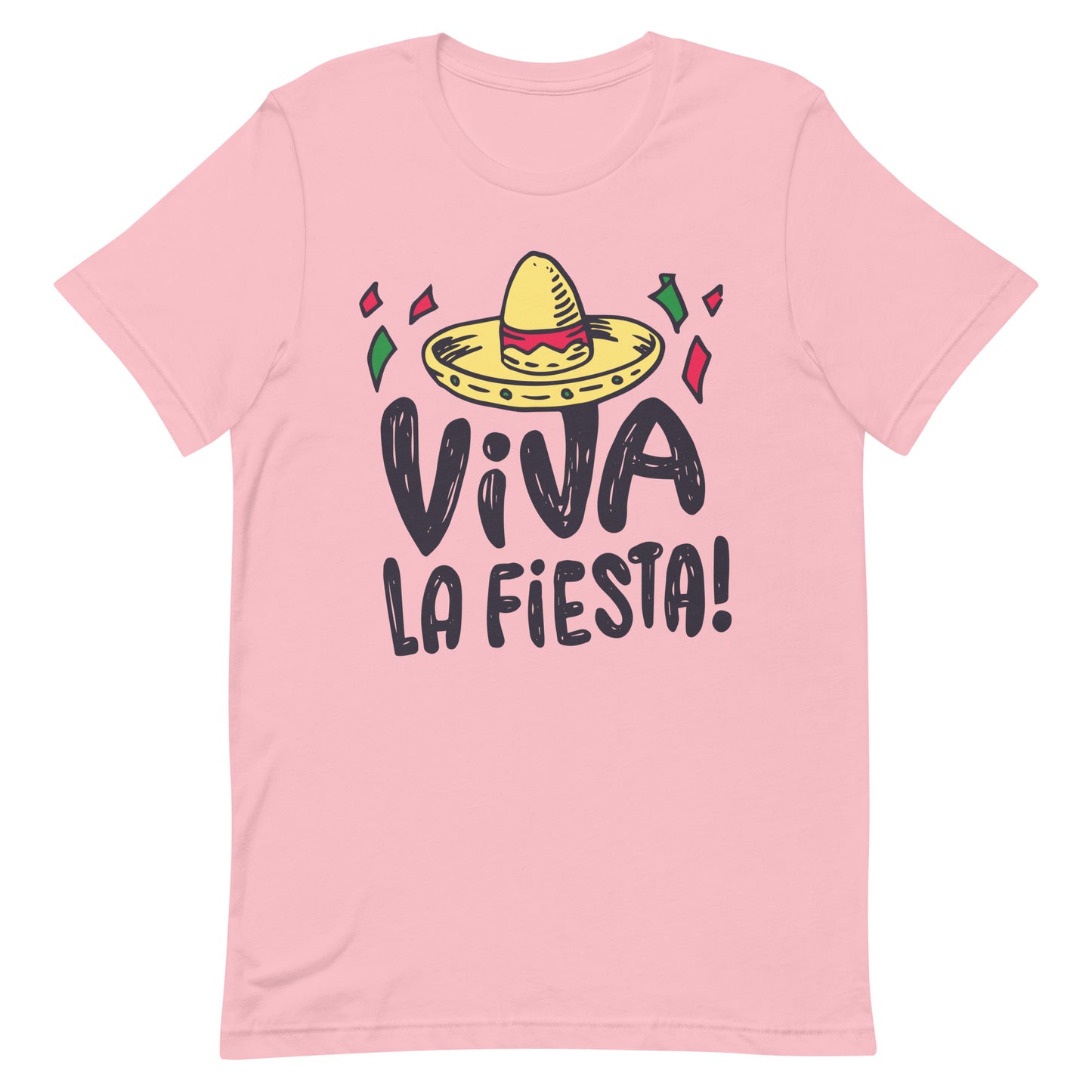 Viva La Fiesta Tshirt Cinco De Mayo Graphic Tee Shirt Bella + Canvas Unisex Short Sleeve T-Shirt