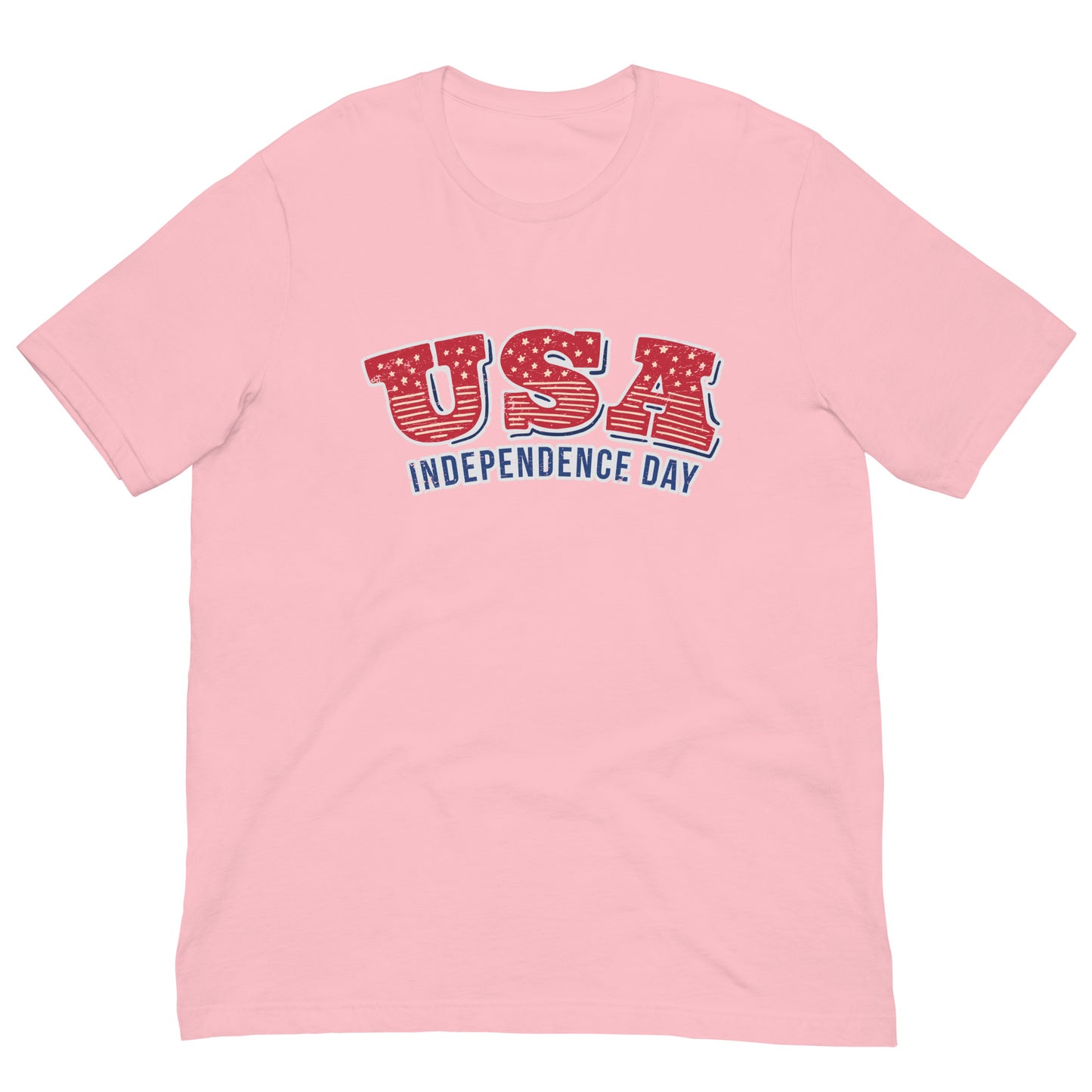 USA Independence Day Tee Patriotic US American Flag 4th of July Graphic Tee Shirt Bella + Canvas Unisex Short Sleeve T-Shirt