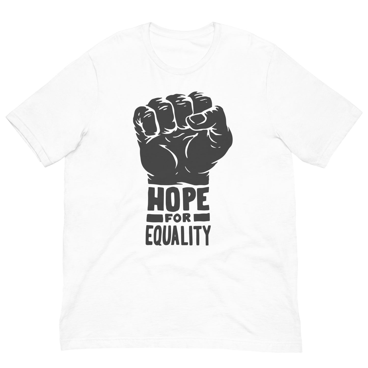 Hope For Equality Black History Month Graphic Tee Shirt Bella + Canvas Unisex Short Sleeve T-Shirt