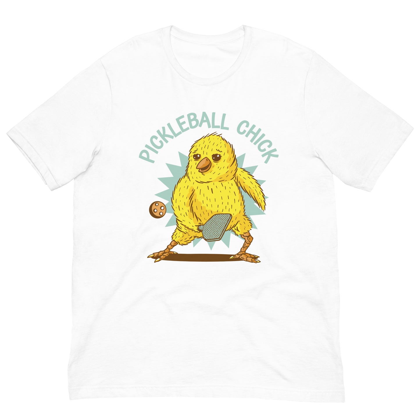 Pickleball Chick Tee Graphic Shirt Bella + Canvas Unisex Short Sleeve T-Shirt