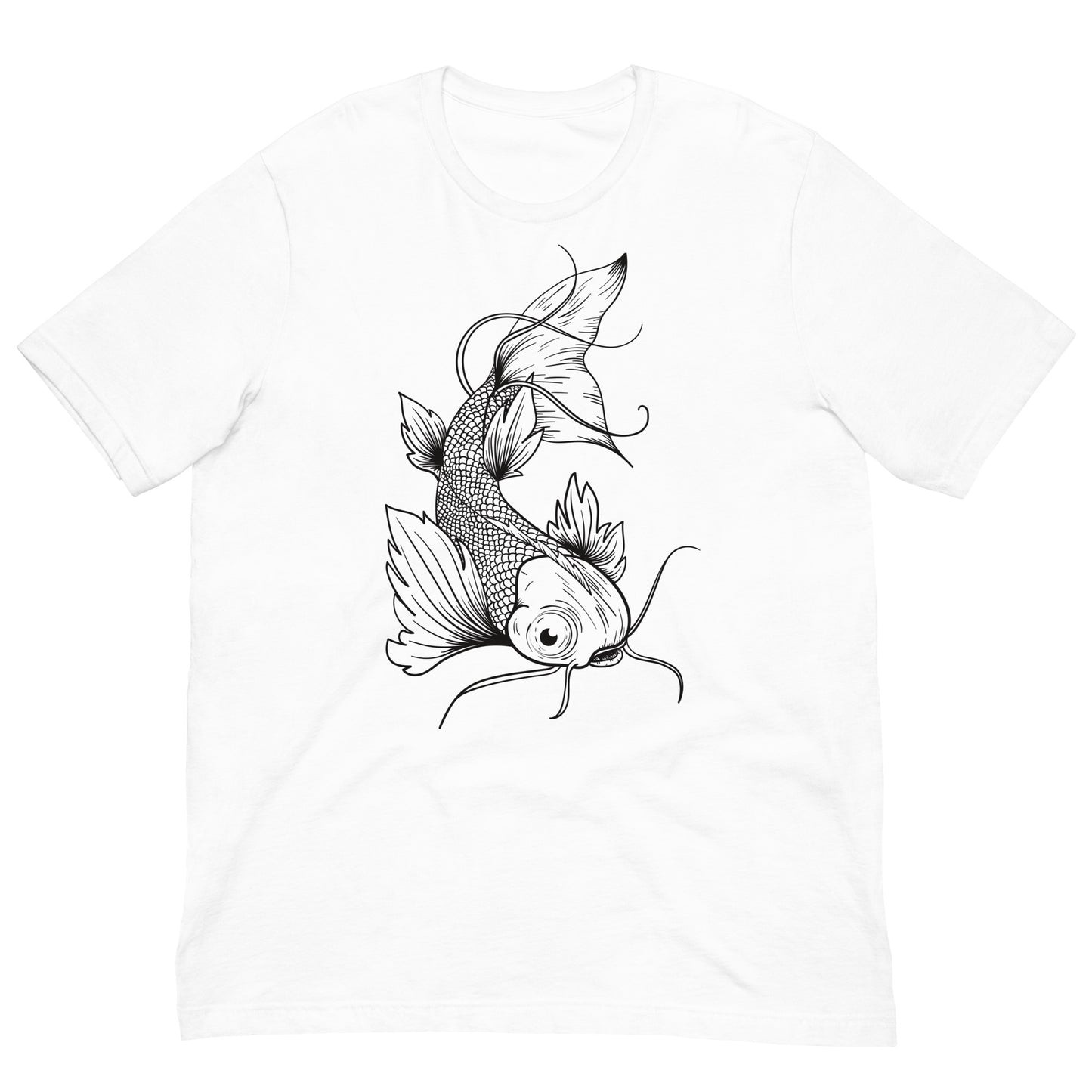 Japanese Koi Fish Tattoo Tee Graphic Shirt Bella + Canvas Unisex Short Sleeve T-Shirt