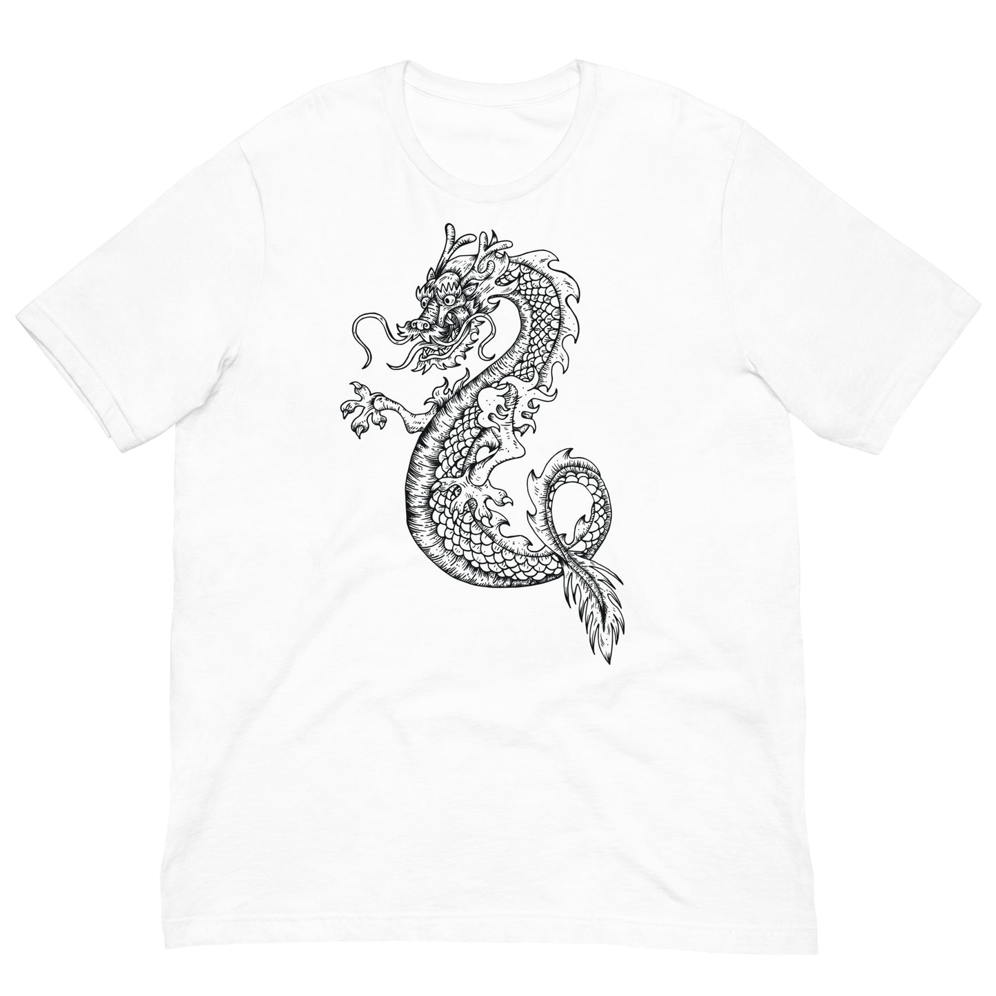 Japanese Dragon Tattoo Tee Graphic Shirt Bella + Canvas Unisex Short Sleeve T-Shirt