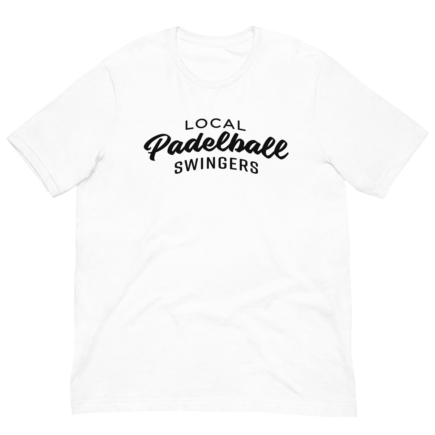 Local Padel Swingers Tshirt Graphic Tee Shirt Bella + Canvas Unisex Short Sleeve T-Shirt