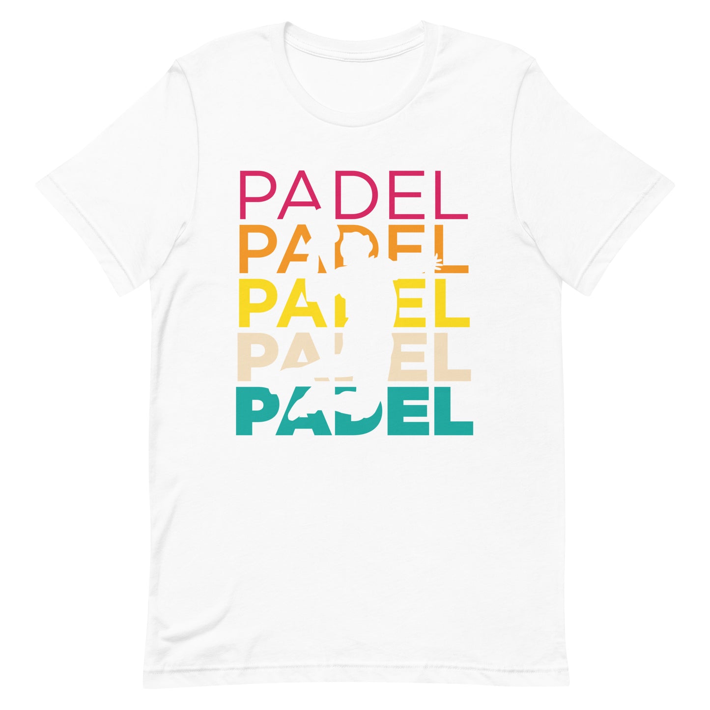 Padel Padel Padel Tshirt Graphic Tee Shirt Bella + Canvas Unisex Short Sleeve T-Shirt