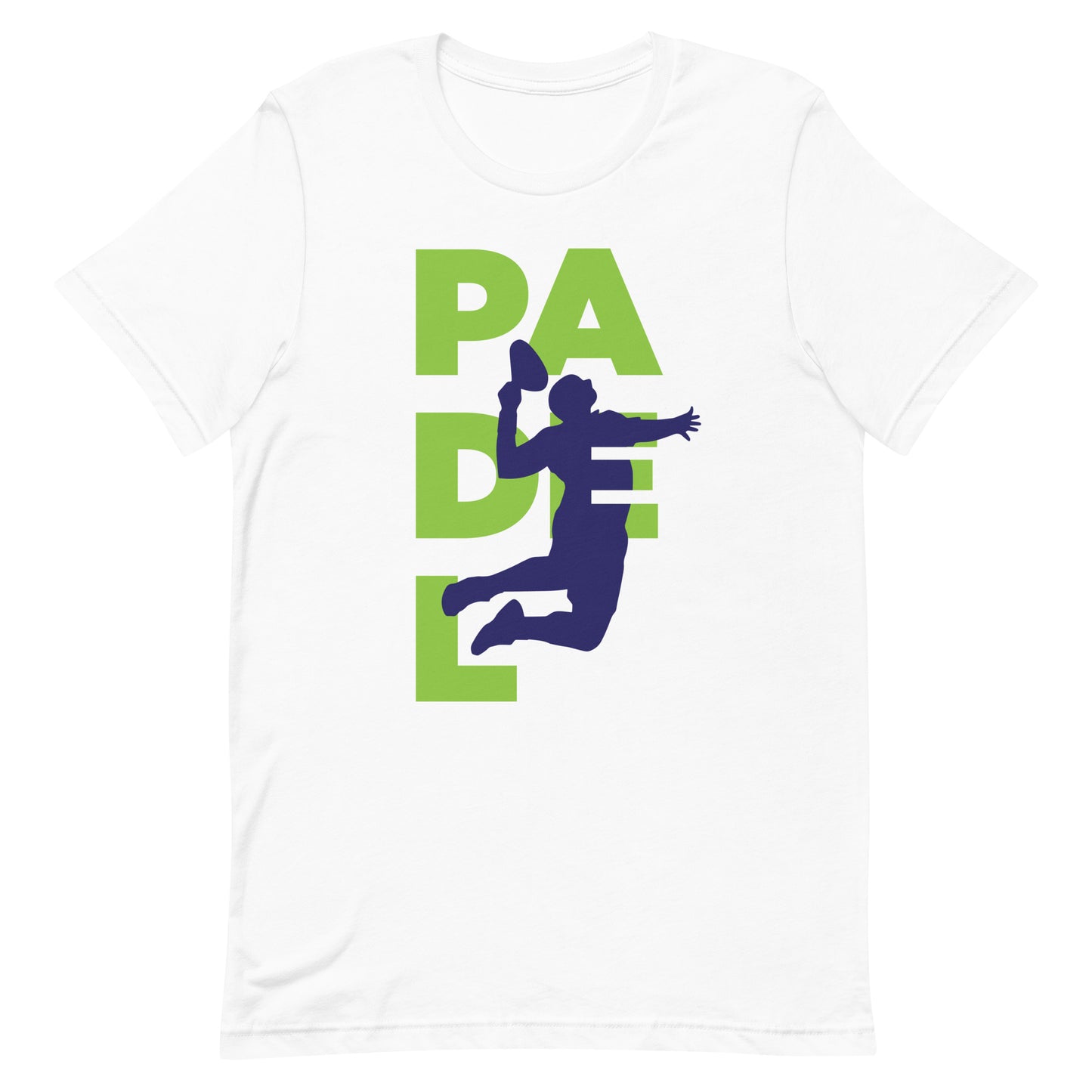 Padel Smash Green Tshirt Graphic Tee Shirt Bella + Canvas Unisex Short Sleeve T-Shirt