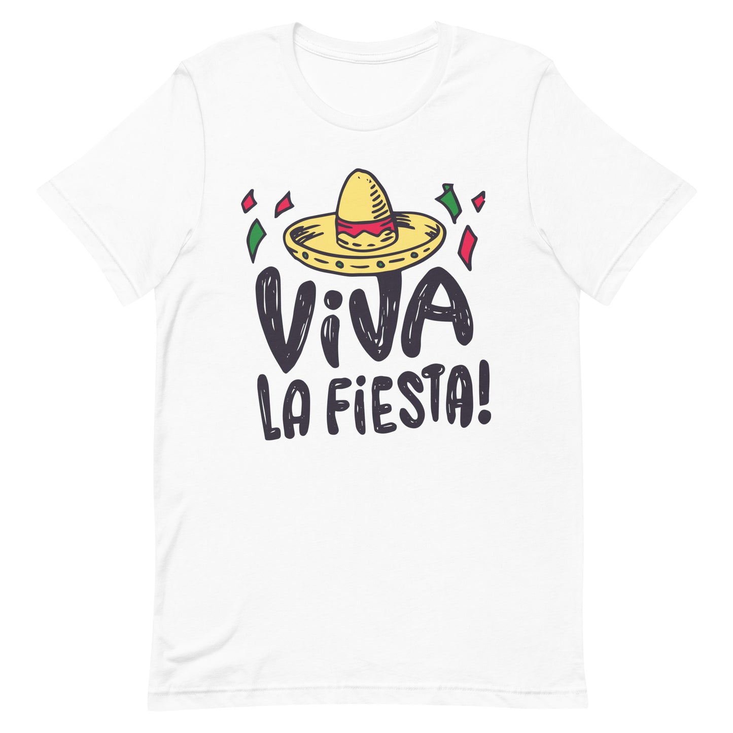 Viva La Fiesta Tshirt Cinco De Mayo Graphic Tee Shirt Bella + Canvas Unisex Short Sleeve T-Shirt