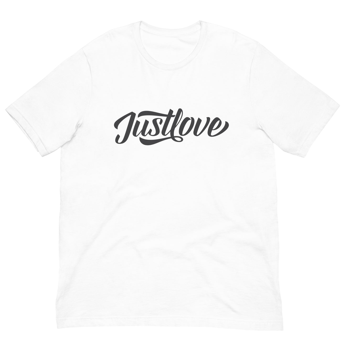 Just Love Tshirt Motivational Graphic Tee Shirt Bella + Canvas Unisex Short Sleeve T-Shirt