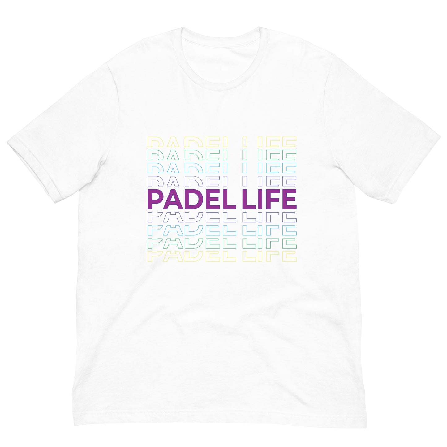 Padel Life Padel Love Tshirt Graphic Tee Shirt Bella + Canvas Unisex Short Sleeve T-Shirt