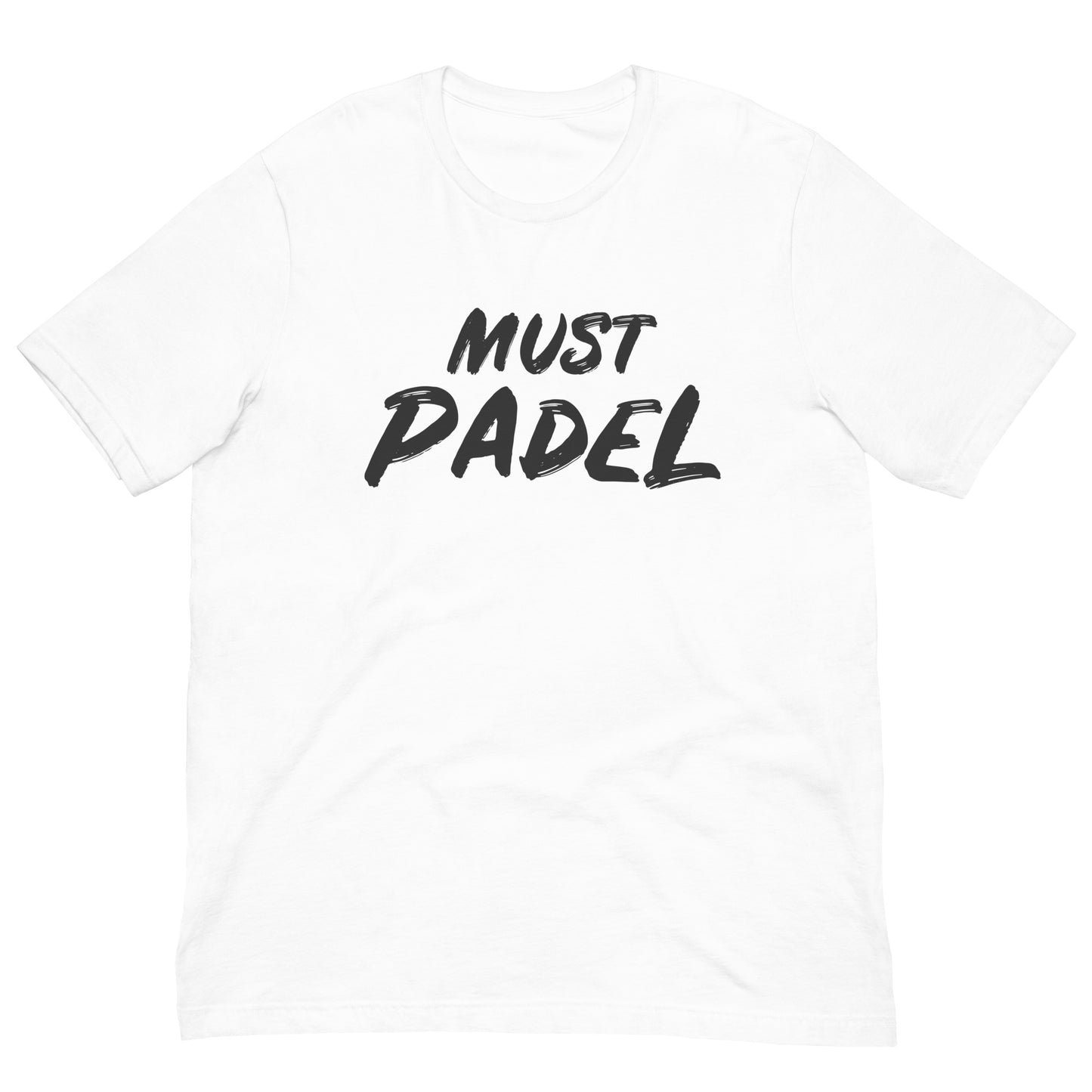 Must Play Padel Love Tshirt Graphic Tee Shirt Bella + Canvas Unisex Short Sleeve T-Shirt