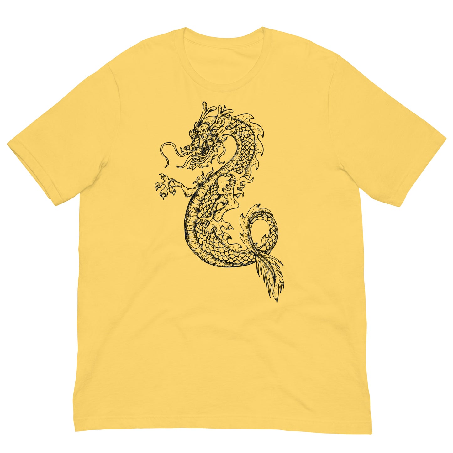 Japanese Dragon Tattoo Tee Graphic Shirt Bella + Canvas Unisex Short Sleeve T-Shirt