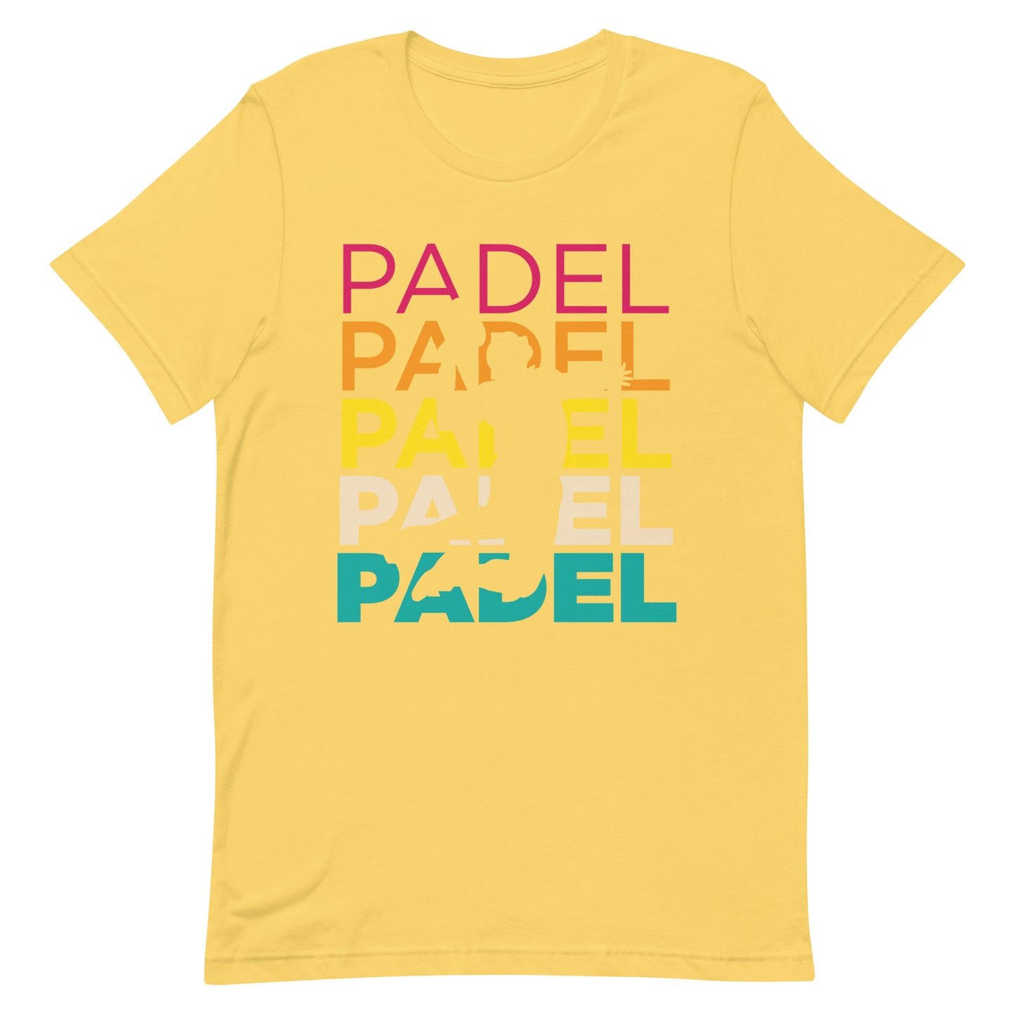 Padel Padel Padel Tshirt Graphic Tee Shirt Bella + Canvas Unisex Short Sleeve T-Shirt