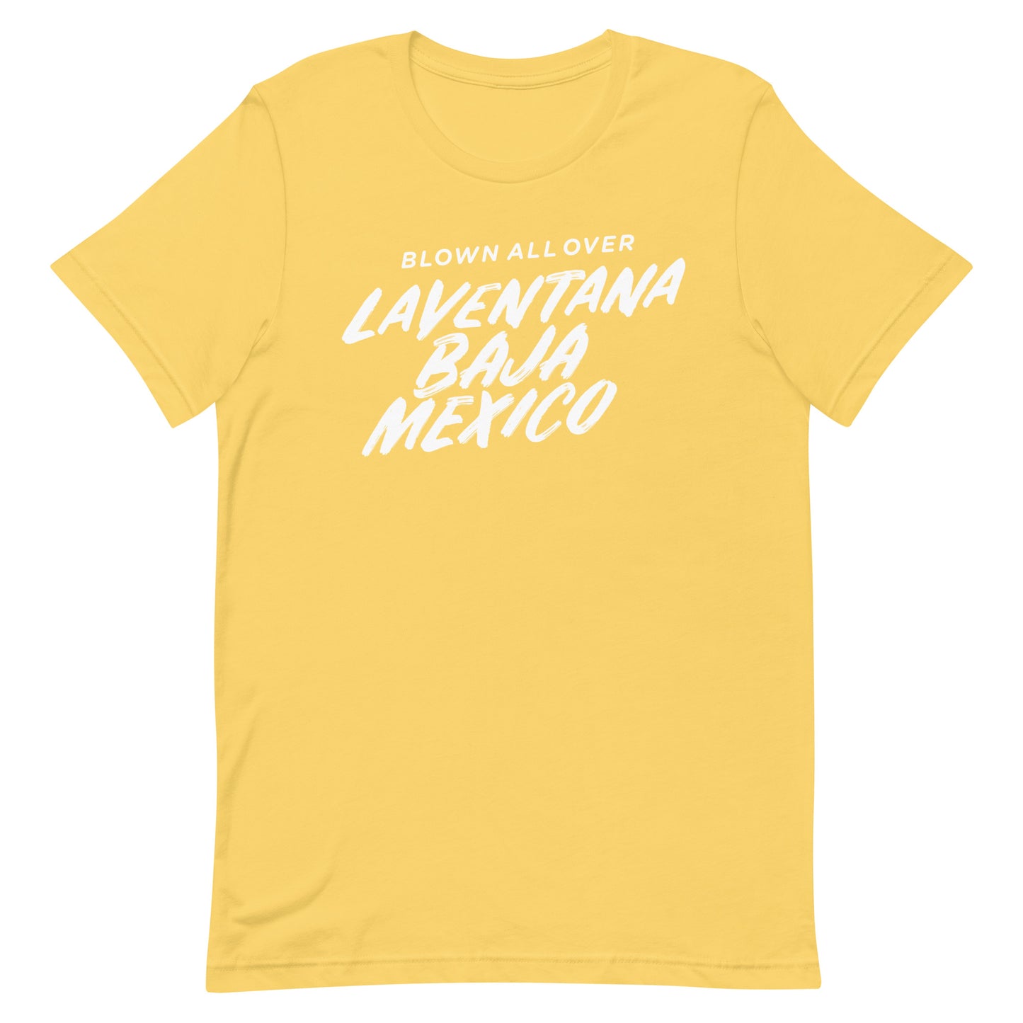 Blown All Over La Ventana Baja Mexico Tshirt Graphic Tee Shirt Bella + Canvas Unisex Short Sleeve T-Shirt