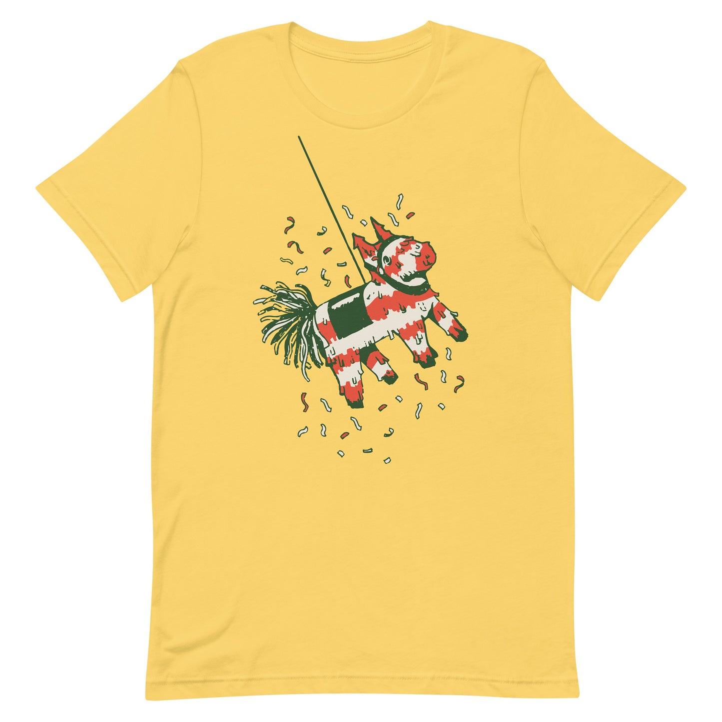 Piñatas Cinco De Mayo Tshirt Graphic Tee Shirt Bella + Canvas Unisex Short Sleeve T-Shirt