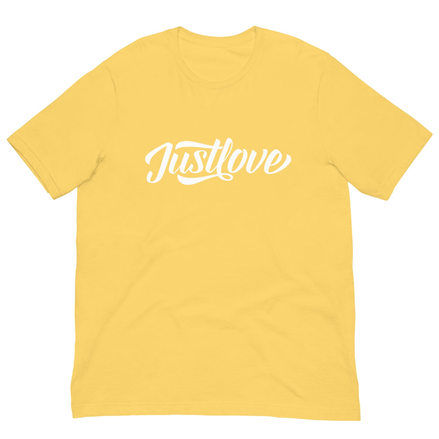 Just Love Tshirt Motivational Graphic Tee Shirt Bella + Canvas Unisex Short Sleeve T-Shirt