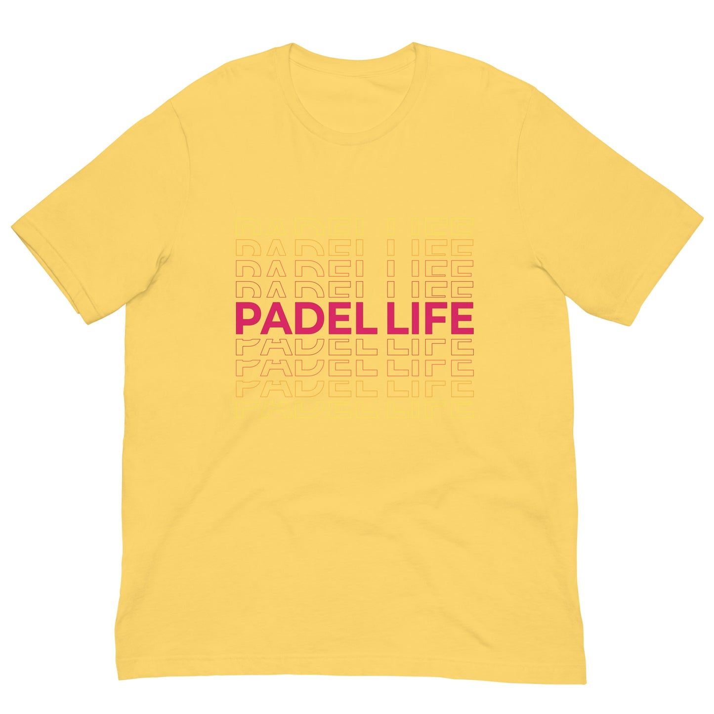 Padel Life Padel Love Tshirt Graphic Tee Shirt Bella + Canvas Unisex Short Sleeve T-Shirt ( Red )