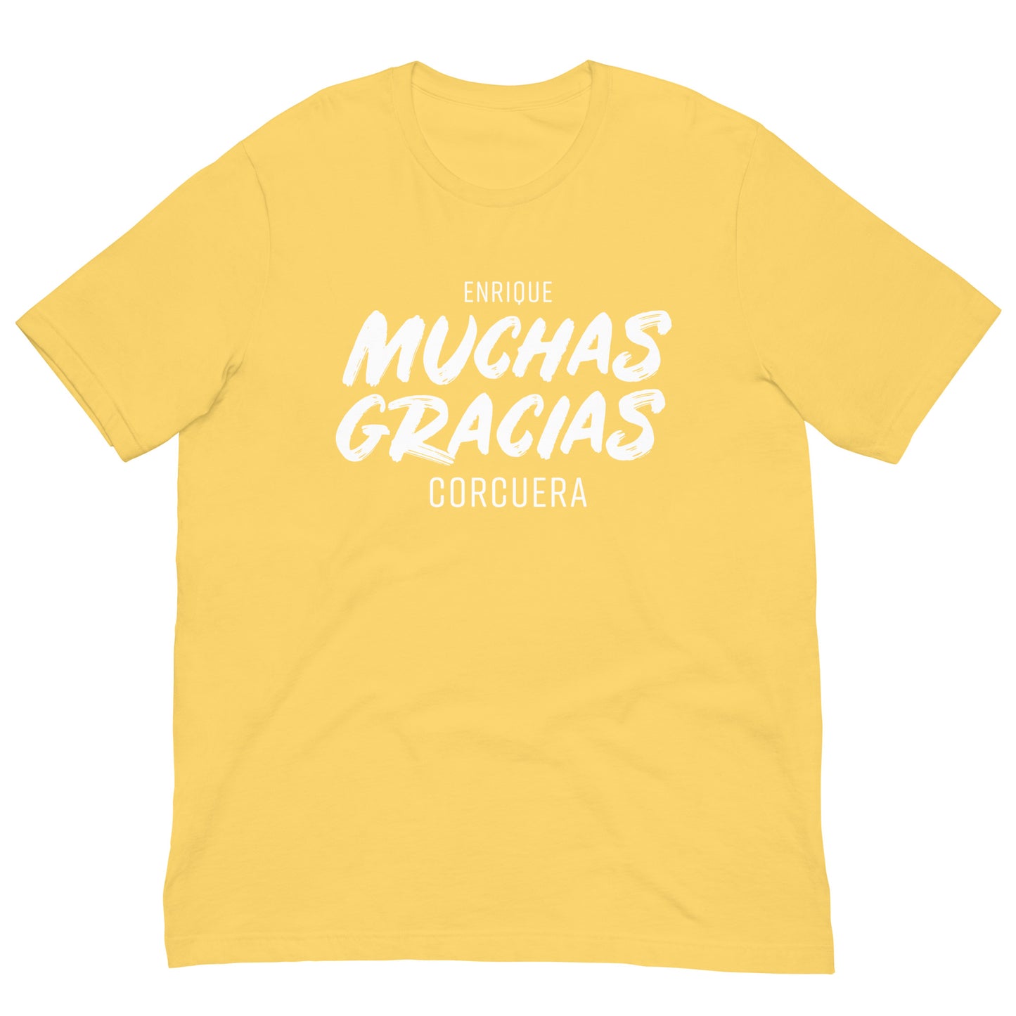 Muchus Gracias Enrique Corcuera Padel Tshirt Graphic tee Shirt Bella + Canvas Unisex Short Sleeve T-Shirt